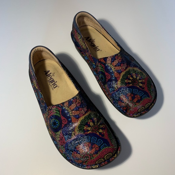 Alegria Shoes - Alegria Colorful Print Clogs Nursing Shoes